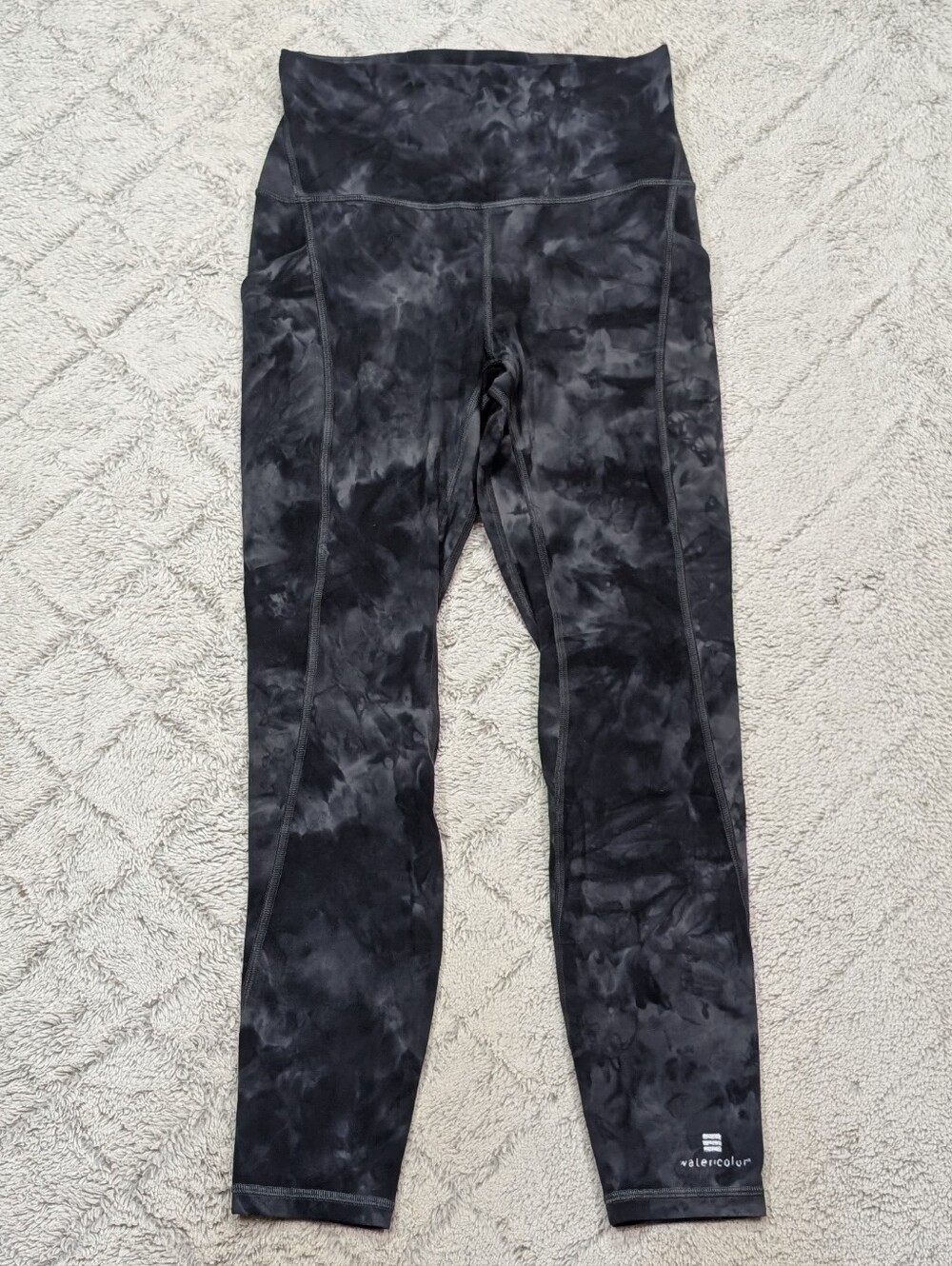 Lululemon Leggings Womens 6 Gray Diamond Dye Align High Rise Pockets 25”